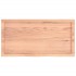 Encimera baño madera maciza tratada marrón claro