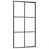 Puerta corredera con herrajes ESG vidrio y aluminio 102x205