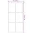 Puerta corredera con herrajes ESG vidrio y aluminio 102x205