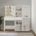 Tocador con LED y 2 armarios madera contrachapada