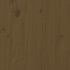Escritorio de madera maciza de pino marrón miel 110x53x117