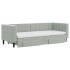 Sofá cama nido con cajones terciopelo gris claro 80x200