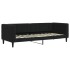 Sofá cama con colchón terciopelo negro 80x200