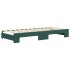 Sofá cama nido con colchón terciopelo verde oscuro 90x200