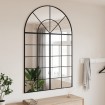Espejo de pared arco de hierro negro 100x150 cm