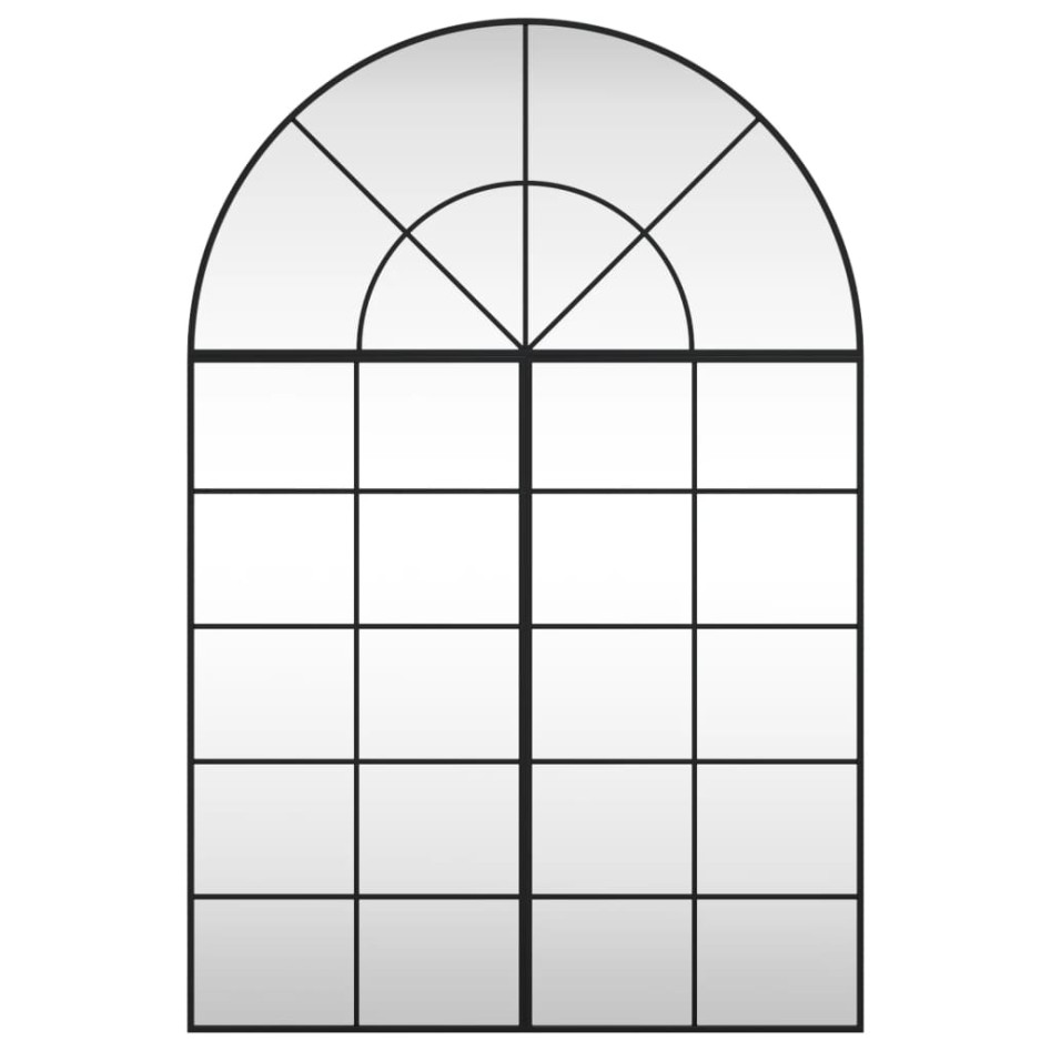 Espejo de pared arco de hierro negro 100x150