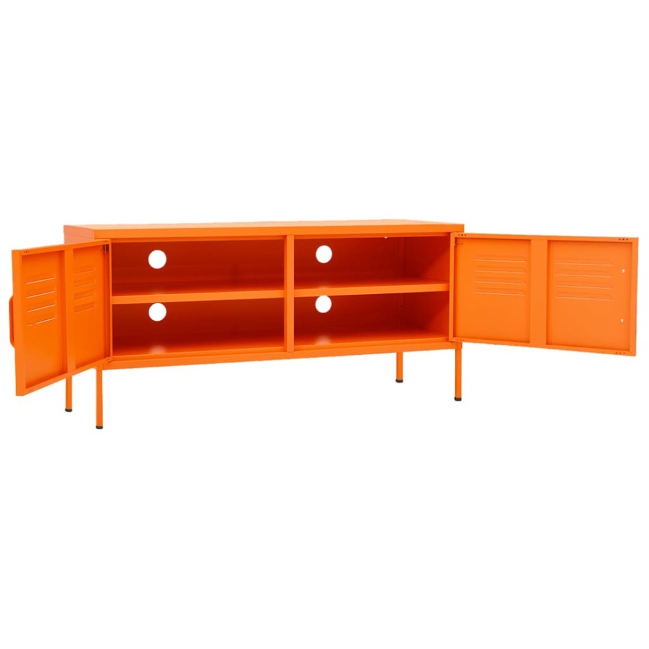 Mueble para TV de acero naranja 105x35x50