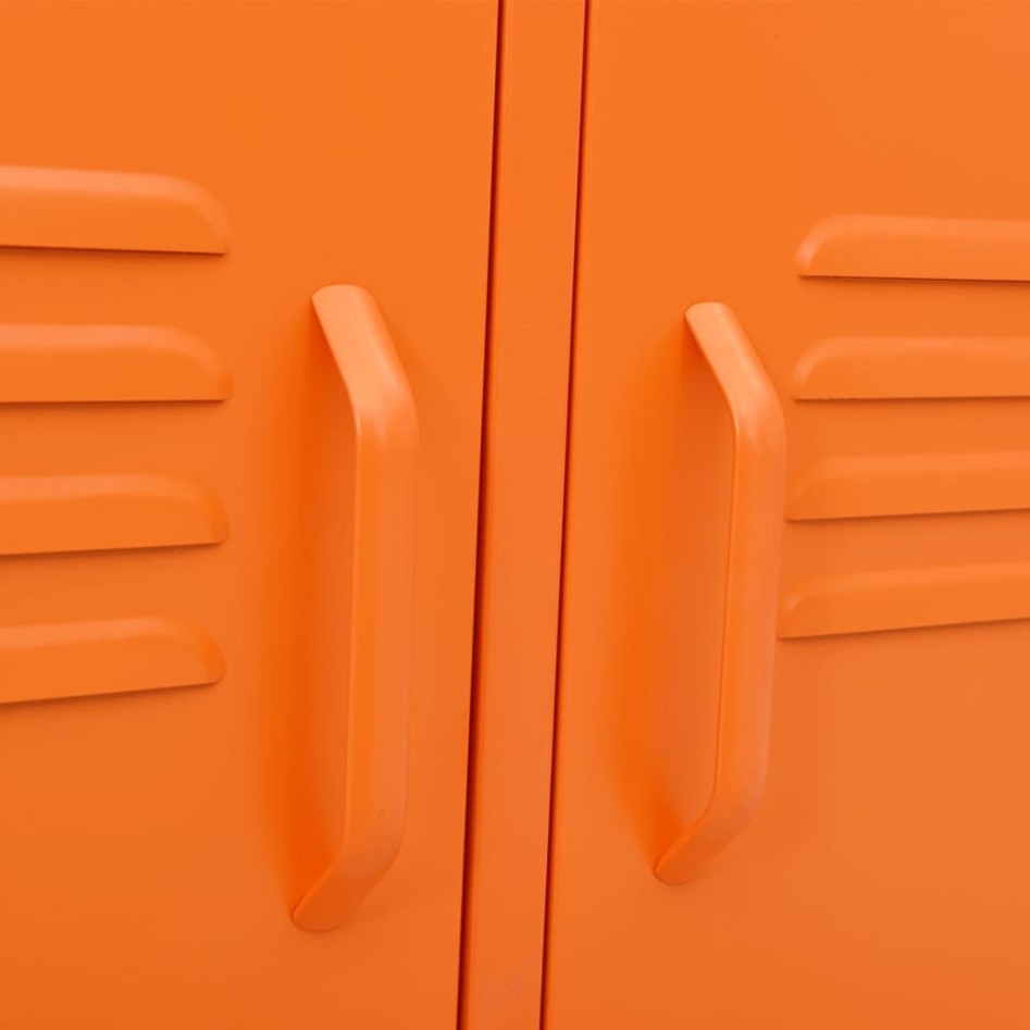 Mueble para TV de acero naranja 105x35x50