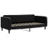 Sofá cama nido con cajones terciopelo negro 90x200