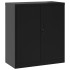 Armario archivador de acero negro 79x40x90