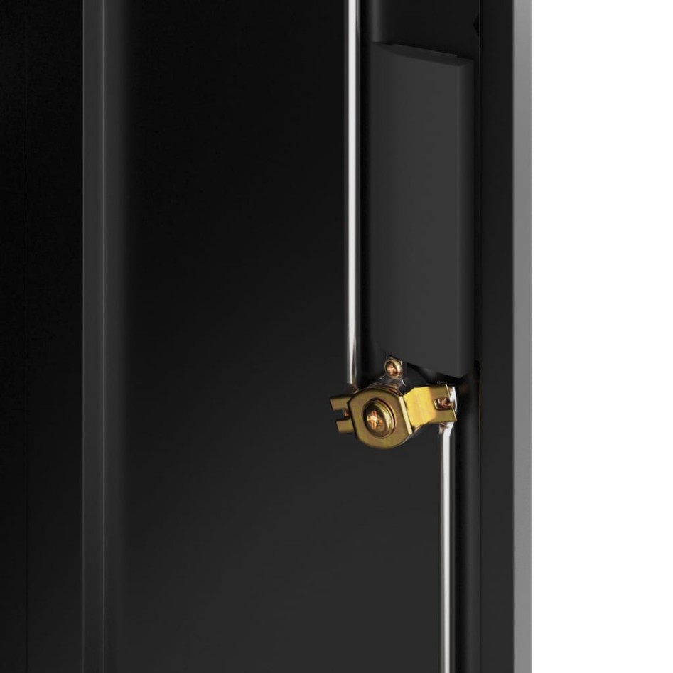 Armario archivador de acero negro 79x40x90