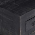 Mesa de centro madera maciza de mango negro 65x65x30