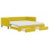 Sofá cama nido con cajones terciopelo amarillo 100x200