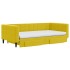 Sofá cama nido con cajones terciopelo amarillo 100x200