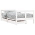 Estructura cama infantil y cajones madera pino blanco 80x160