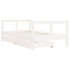 Estructura cama infantil y cajones madera pino blanco 80x160