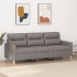 Sofá de 3 plazas de tela gris taupe 180