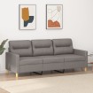 Sofá de 3 plazas de tela gris taupe 180 cm