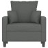 Sillón de tela gris oscuro 60
