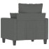 Sillón de tela gris oscuro 60