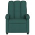Sillón reclinable de tela verde