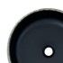 Lavabo sobre encimera redondo cerámica negro y gris Φ41x14