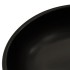 Lavabo sobre encimera redondo cerámica negro y azul Φ41x14