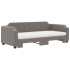 Sofá cama nido con colchón tela gris taupe 100x200