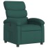 Sillón reclinable de tela verde