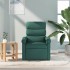 Sillón reclinable de tela verde