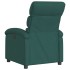 Sillón reclinable de tela verde
