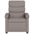 Sillón reclinable de tela gris