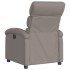 Sillón reclinable de tela gris