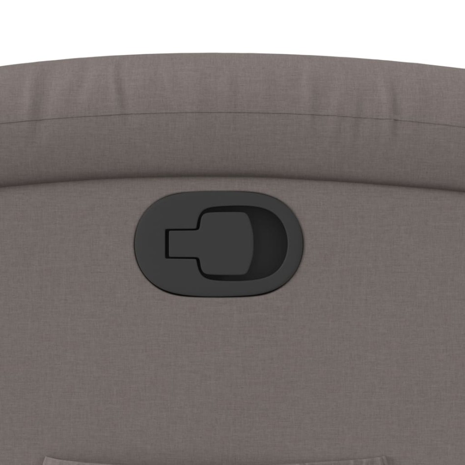 Sillón reclinable de tela gris