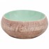 Lavabo sobre encimera ovalado cerámica verde marrón 59x40x15