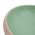 Lavabo sobre encimera ovalado cerámica verde marrón 59x40x15