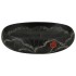 Lavabo sobre encimera ovalado cerámica negro 59x40x15