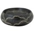 Lavabo sobre encimera ovalado cerámica negro 59x40x15