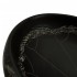 Lavabo sobre encimera ovalado cerámica negro 59x40x15