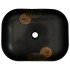 Lavabo sobre encimera rectangular cerámica negro