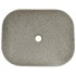 Lavabo sobre encimera rectangular cerámica gris 48x37,5x13,5