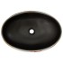 Lavabo sobre encimera ovalado cerámica multicolor 59x40x15