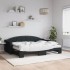 Sofá cama nido con colchón tela negro 80x200