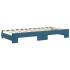 Sofá cama nido con cajones terciopelo azul 90x200