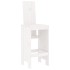 Set de mesa y taburetes altos jardín 7 pzas madera pino