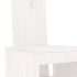 Set de mesa y taburetes altos jardín 7 pzas madera pino