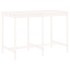 Set de mesa y taburetes altos jardín 7 pzas madera pino