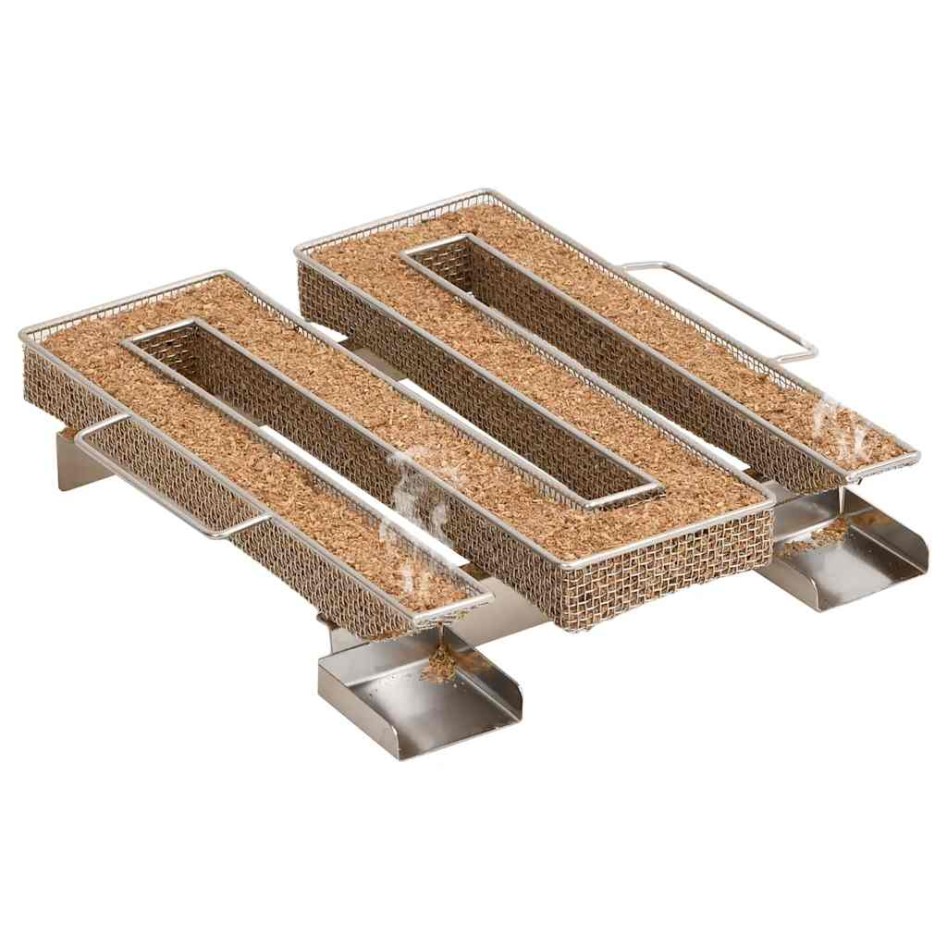 Horno ahumador de BBQ con generador humo frío acero