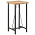 Mesa alta de hierro y madera maciza de mango 55x55x107