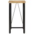 Mesa alta de hierro y madera maciza de mango 55x55x107